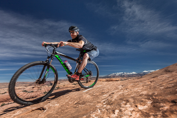 Mountainbiken bei Moab, Utah, USA